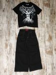 Продам комплект джинси WEXWEAR + haunted mound sematary affliction Y2K