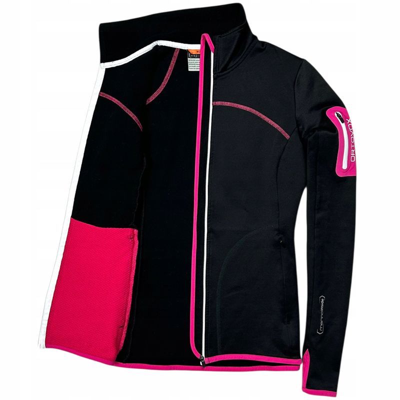 Ortovox Merino Inside Trekkingowa Rozpinana Bluza Damska Logowana r. S