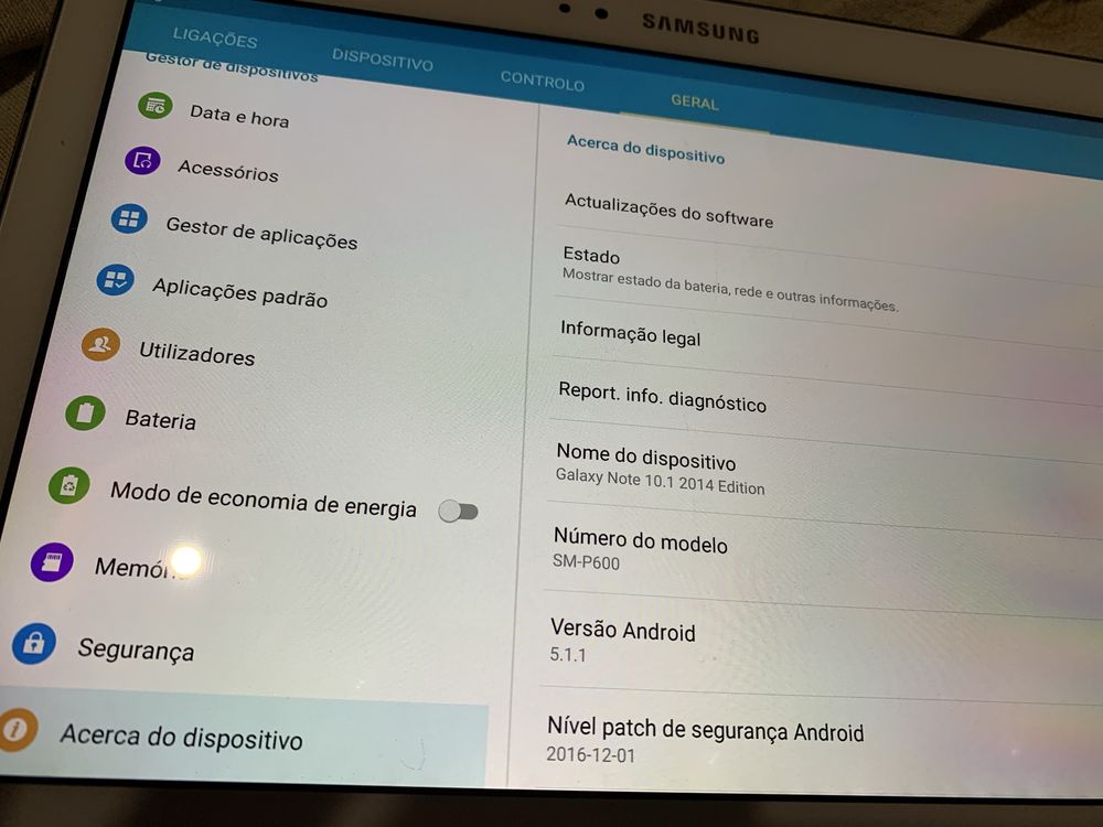 Tabulet da samsung