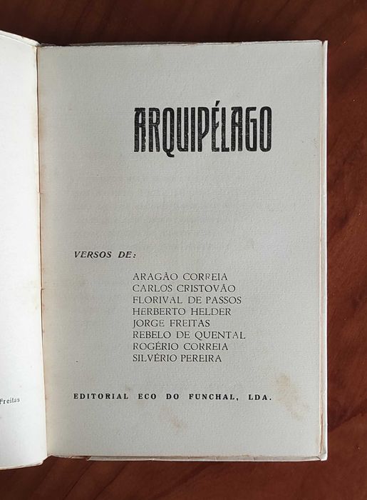 Arquipélago. Poesia