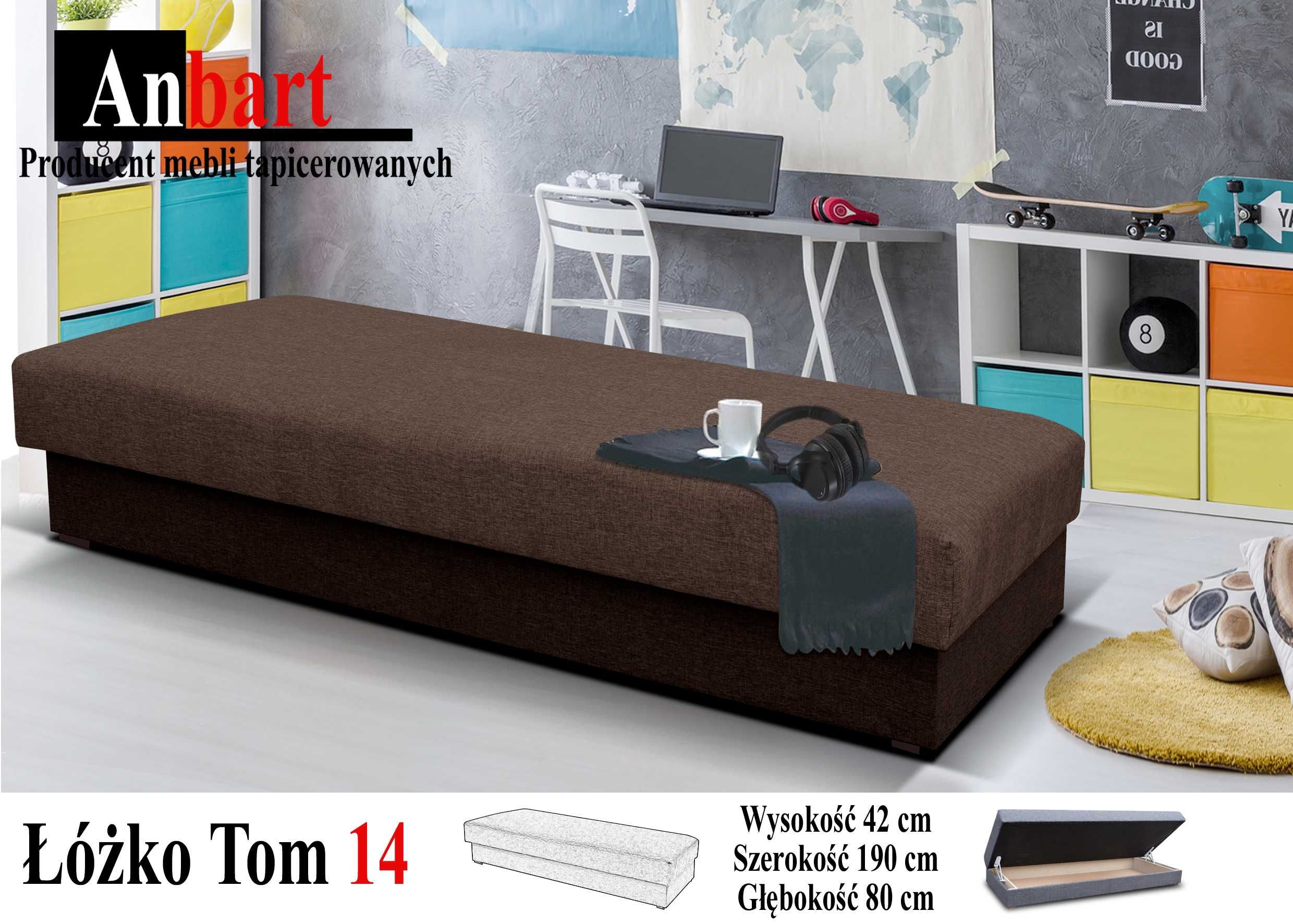Tapczan Łóżko Sofa Idealne Dla Pracowników Pensjonatów MOCNE SPRĘŻYNY