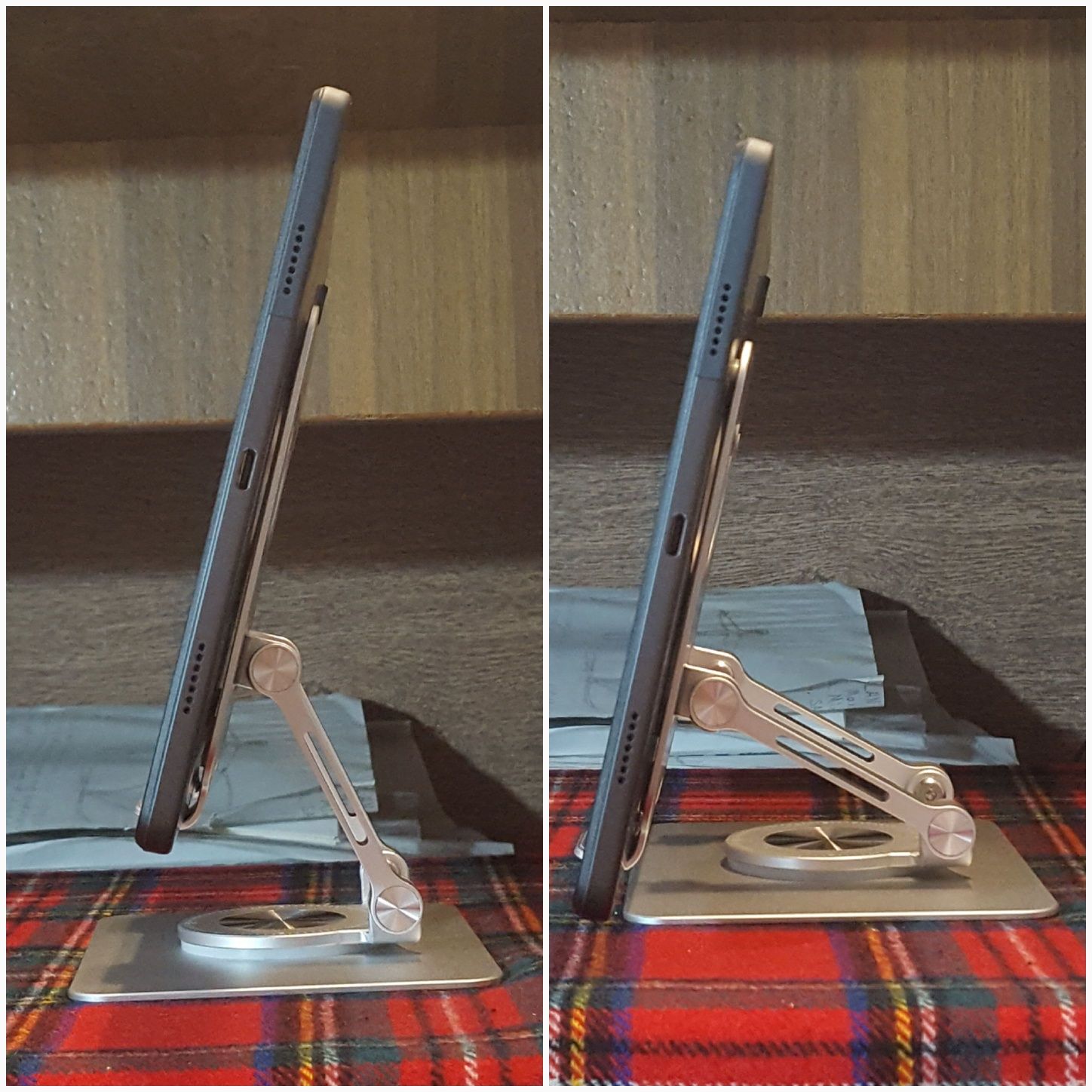 Поворотна алюмінієва підставка для планшета, стійка під смартфон, 360°