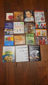 Zestaw 15 książek poradników kulinarnych