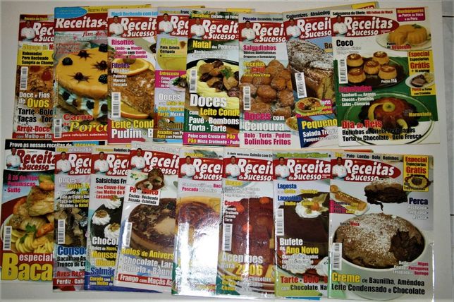 Lote 16 revistas de culinária 2006