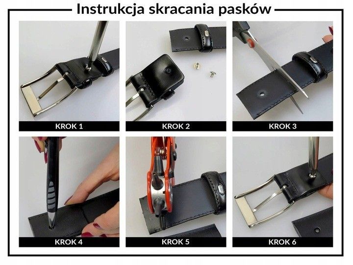 skórzany pasek męski z klasyczną klamrą - always wild 120