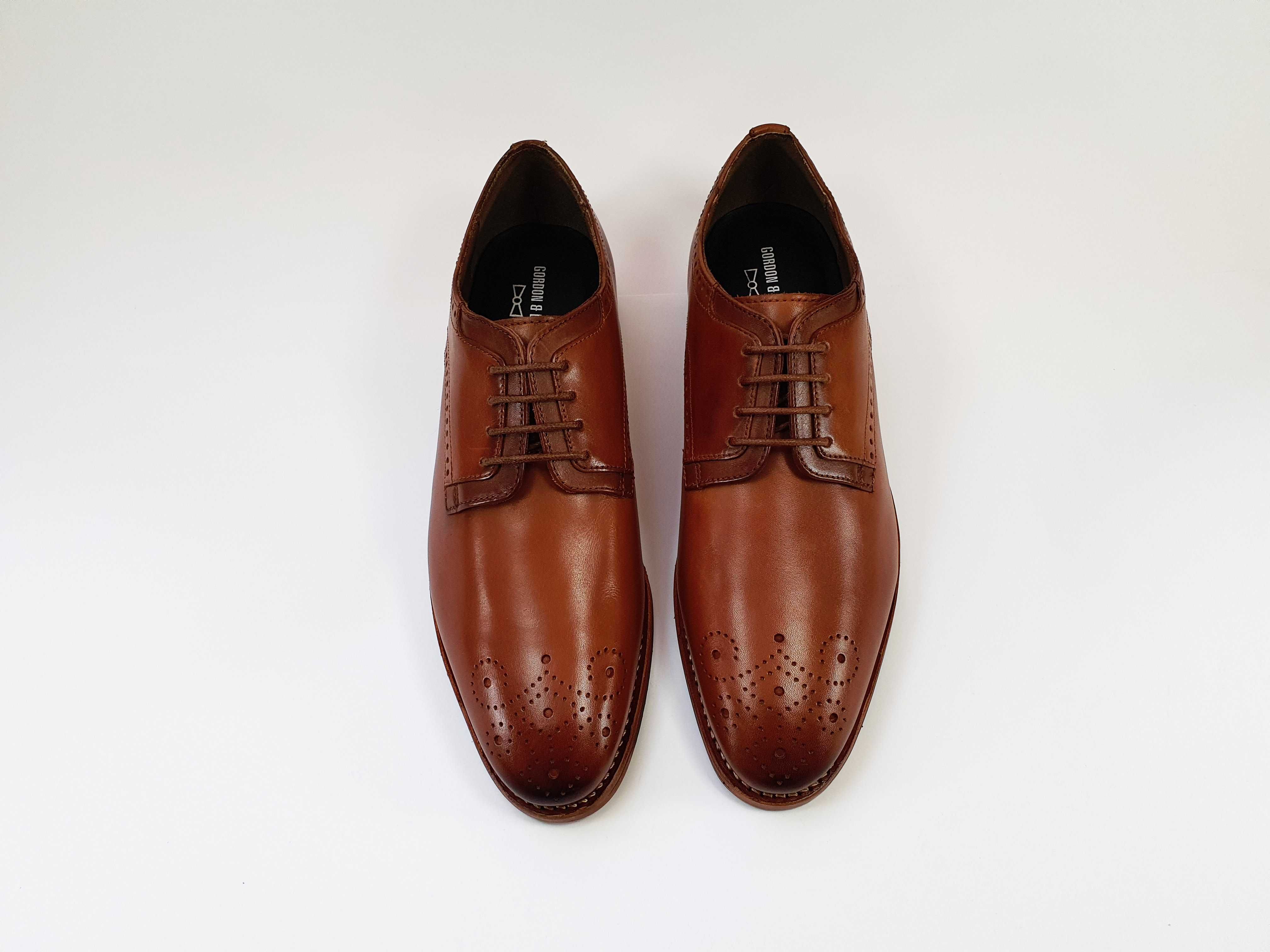 Коричневі чоловічі туфлі GORDON & BROS Made in Germany 41 42 26.5 см