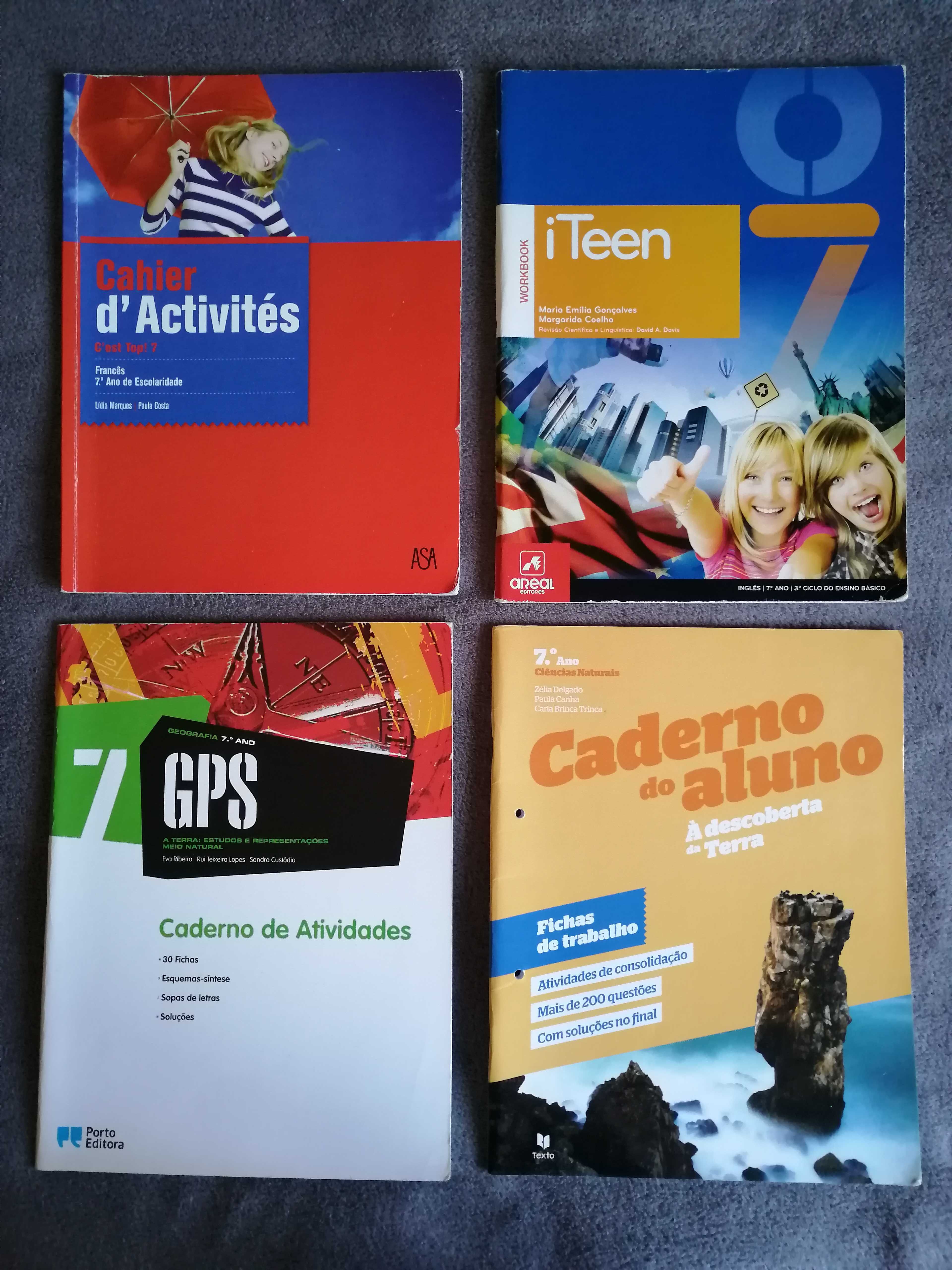 Cadernos de atividades - 3ºciclo (PREÇOS NA DESCRIÇÂO- Usados e Novos)