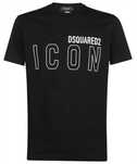 DSQUARED2 markowy t-shirt ICON NERO -45%