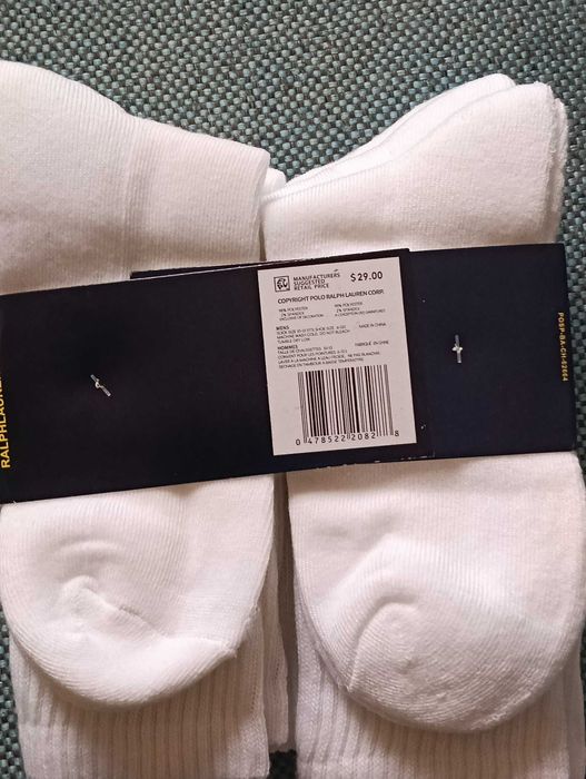 Ralph Lauren nowe oryginalne 6 par skarpet rozm. 6-12