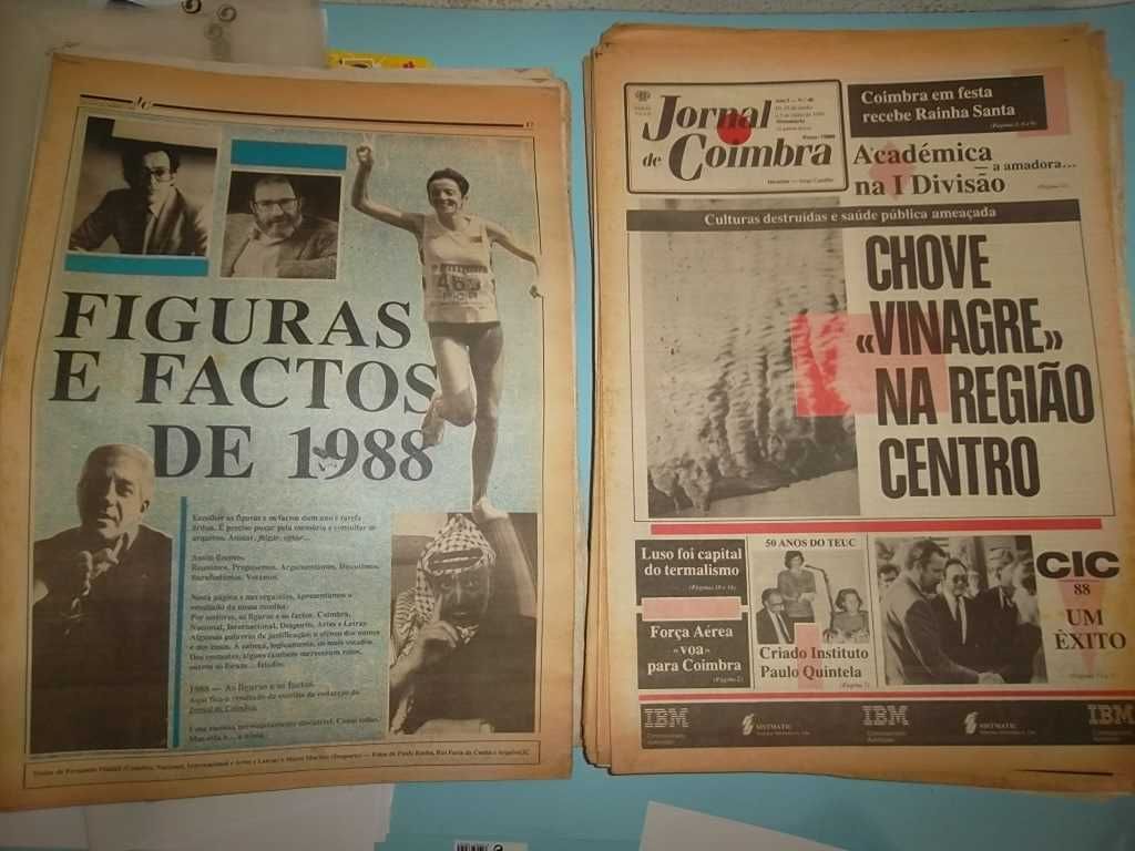 Jornal de Coimbra - 75 exemplares dos anos 80 e 90