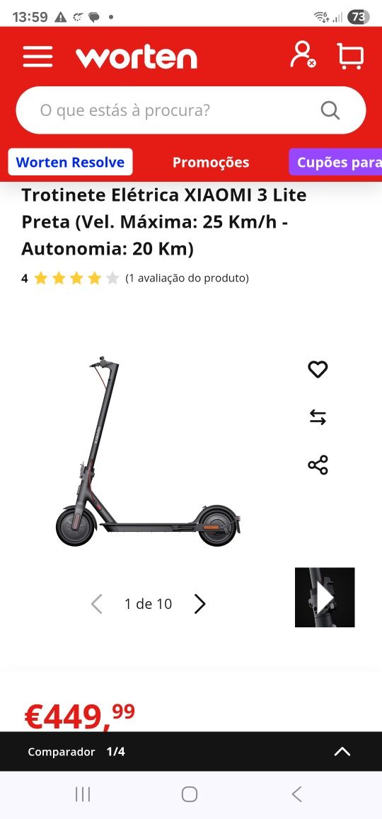 Trotinete Elétrica Xiaomi 3 lite