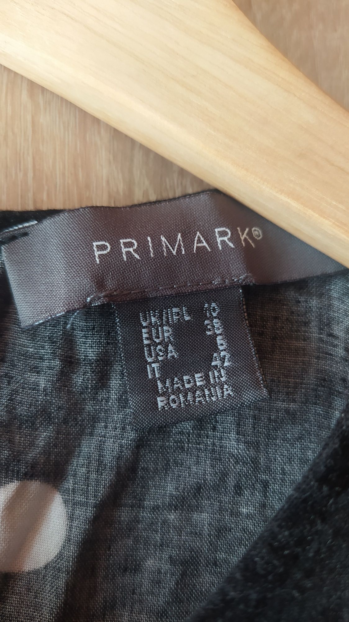 Sukienka czarna w białe grochy Primark 38-40