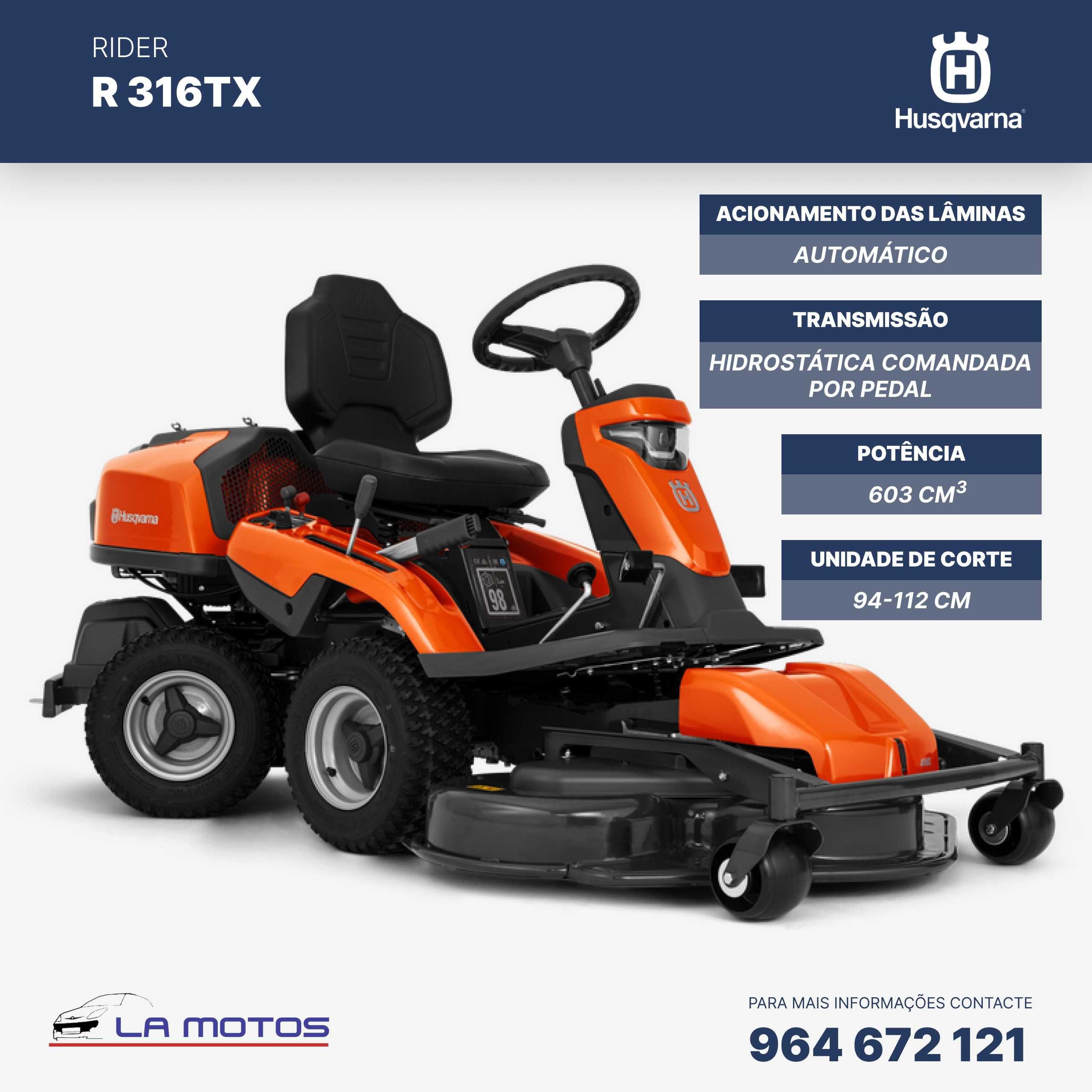 Rider Corta relvas Husqvarna  R 316TX