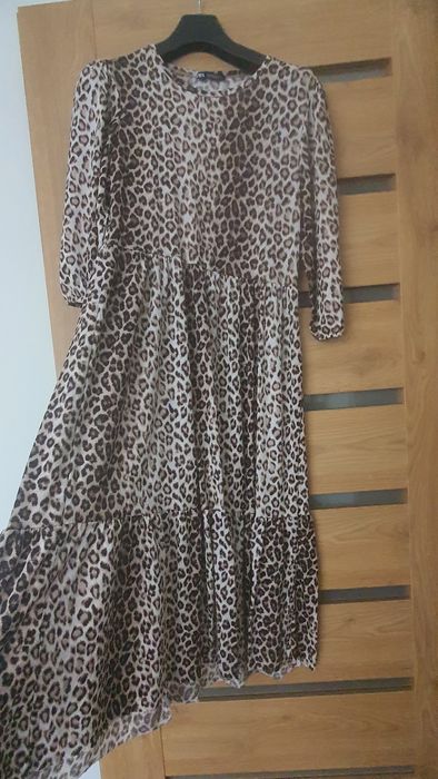 ZARA piękna modna sukienka w panterkę