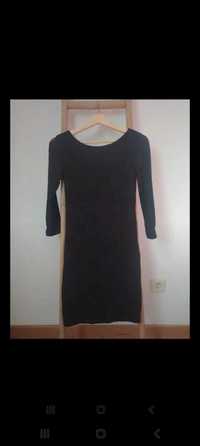 Vestido justo preto da Stradivarius