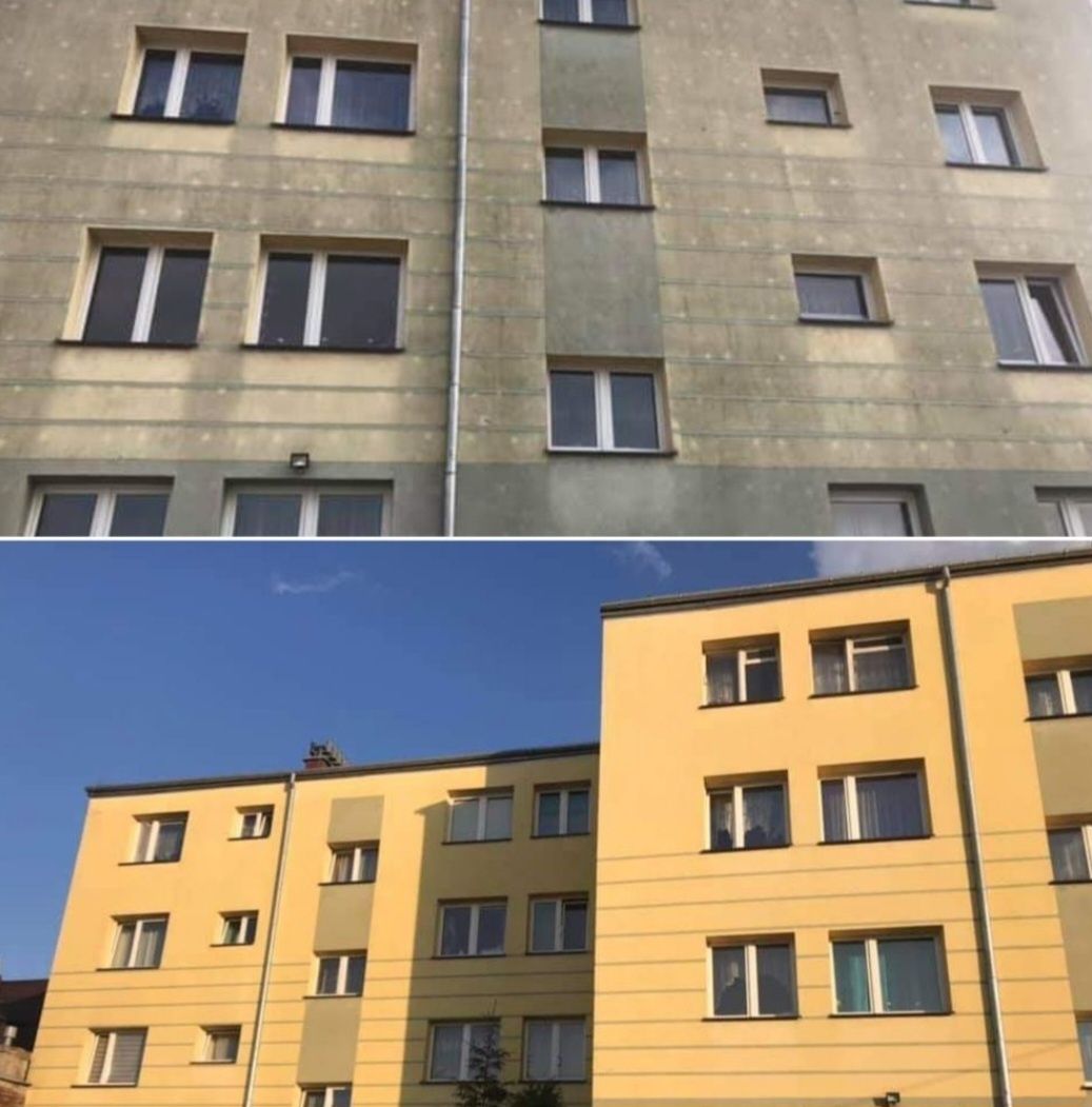 Mycie czyszczenie elewacji, kostki brukowej,dachów,ogrodzeń, tarasów i