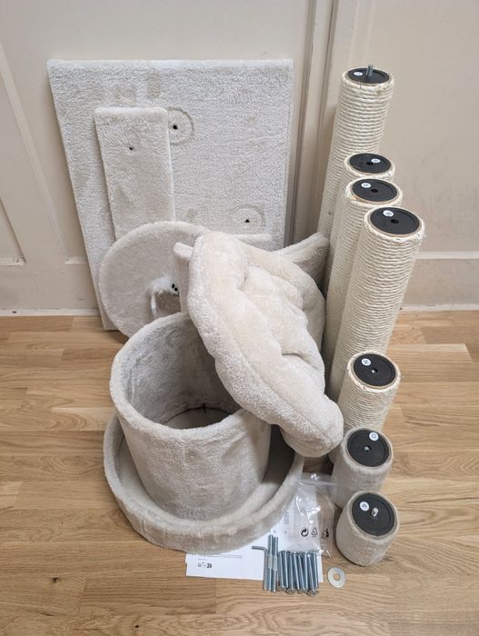Penelope Drapak dla Kota Beżowy 55x40x116cm Średniej Wielkości