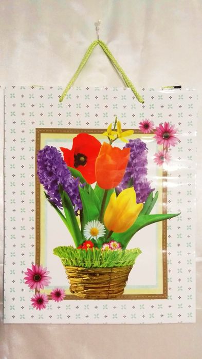 Пакет ламинированый подарочный  для упаковки подарка.