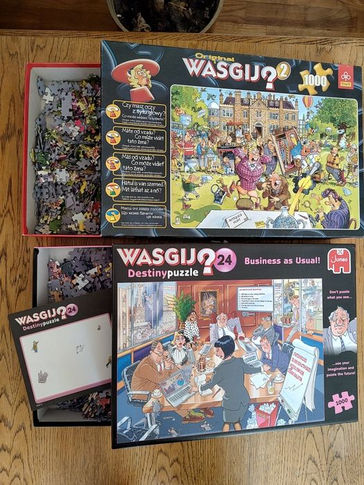Kompletne puzzle Wasgij ×4 sprzedam