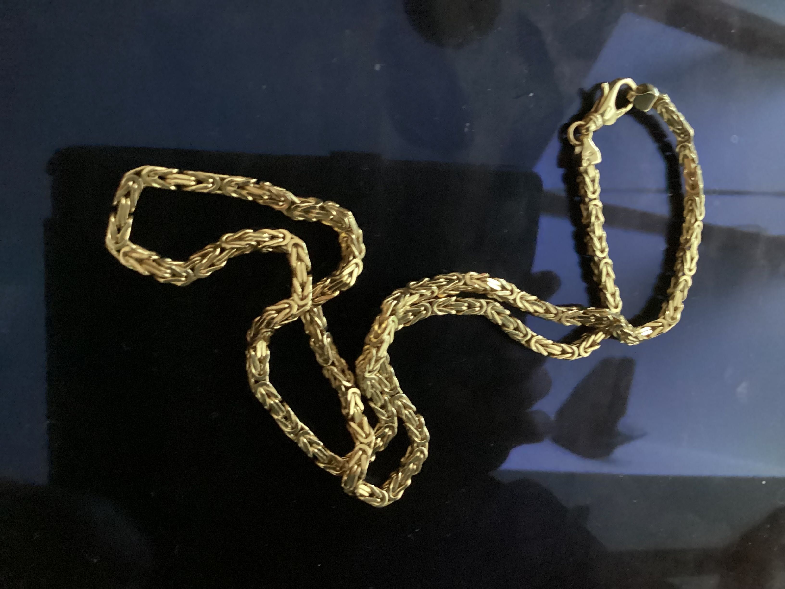 Złoty łańcuszek splot Królewski 200 zł za gram-waga 43 g/długość 55 cm