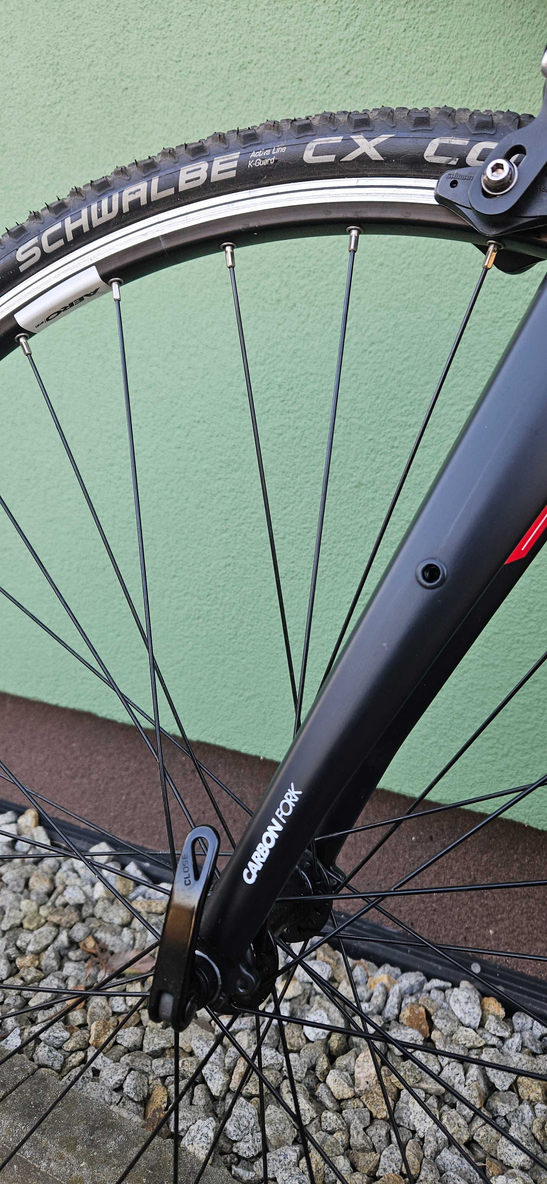 IDEAŁ rower szosowy Triban 520 rama XL schwalbe sora carbon gravel