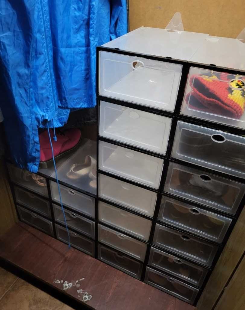 Pudełka do przechowywania otwierane z klapkę dom garderoba