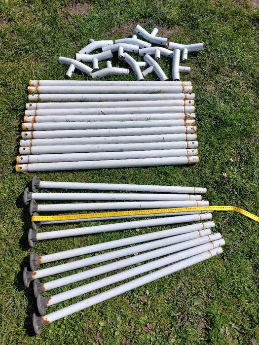 Nóżki, rury poziome, zakręty basen BESTWAY gumowy na stelażu