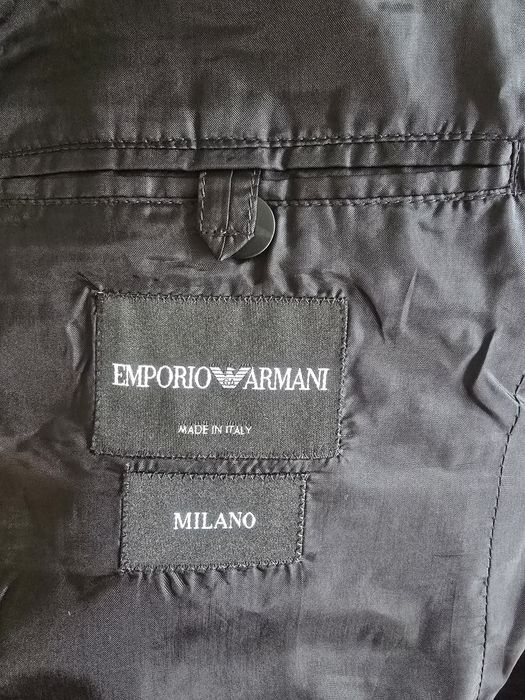 Emporio Armani marynarka męska czarna r M r 52 elegancka