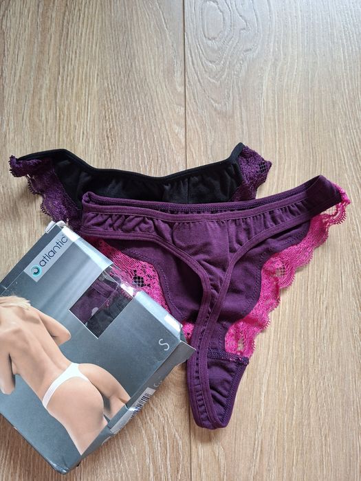 Stringi damskie Atlantic, rozmiar S, 2PACK