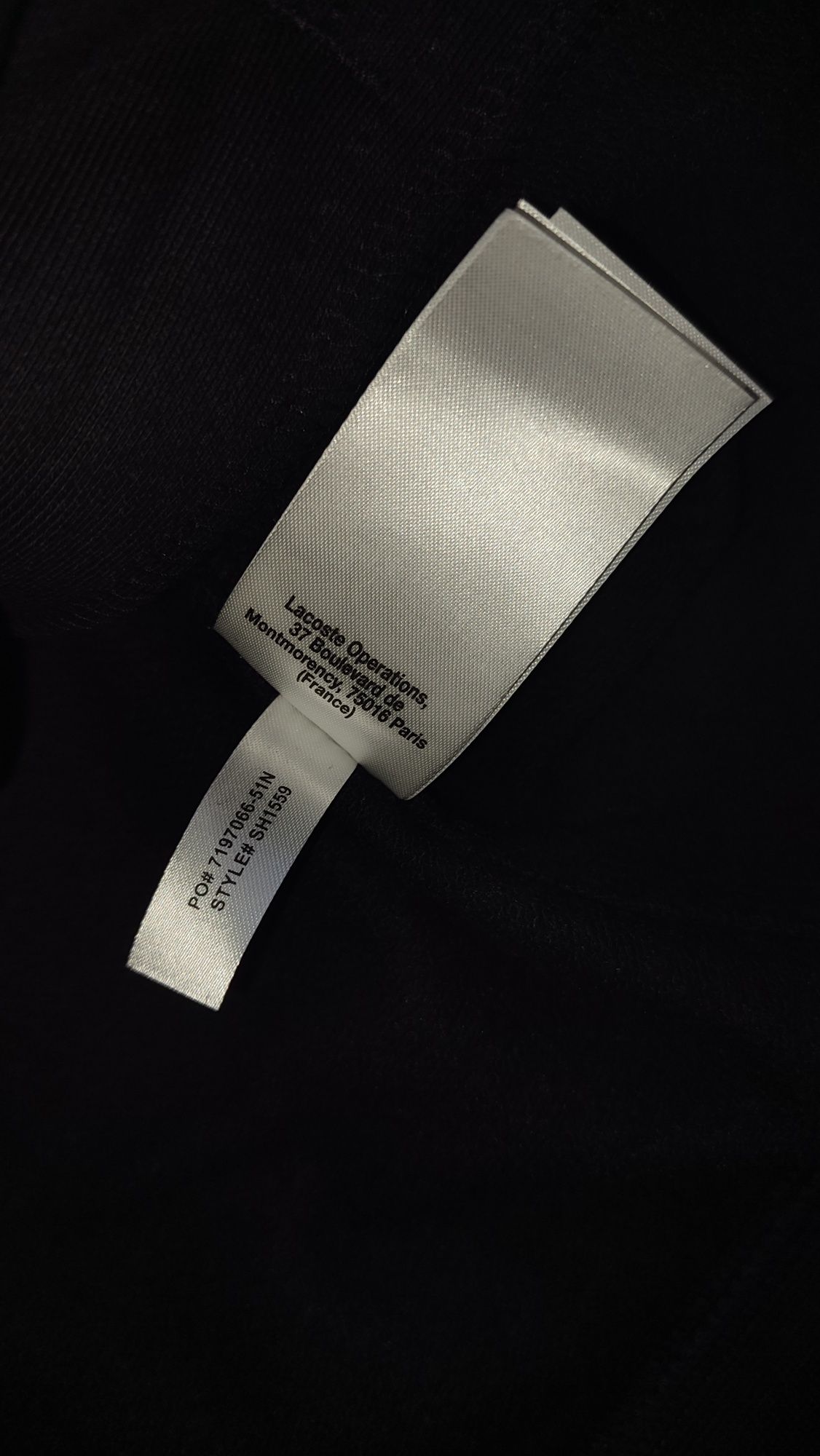 Зіпка LACOSTE total black old money (Розмір S)