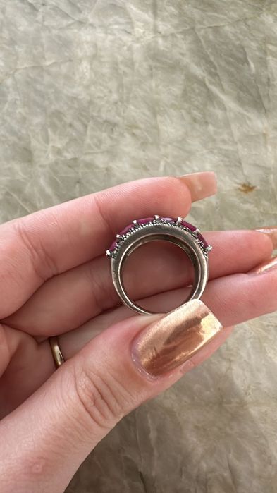 Anel Turco de PRATA 925 com pedra natural