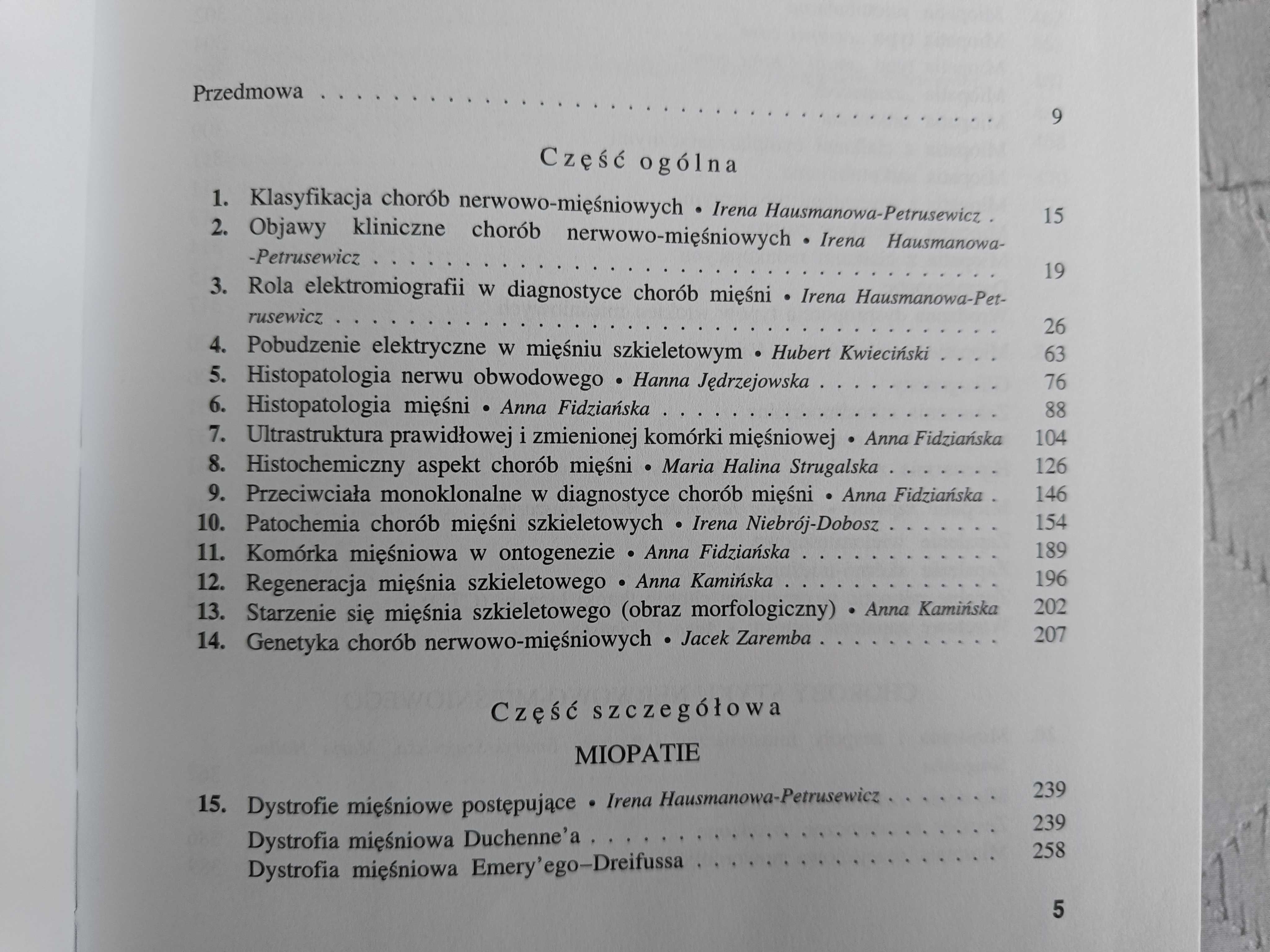 Red. Irena Hausmanowa-Petrusewicz, Choroby nerwowo-mięśniowe, 1999