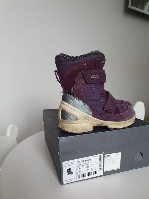 Зимові чобітки, сапоги зимние Ecco 27