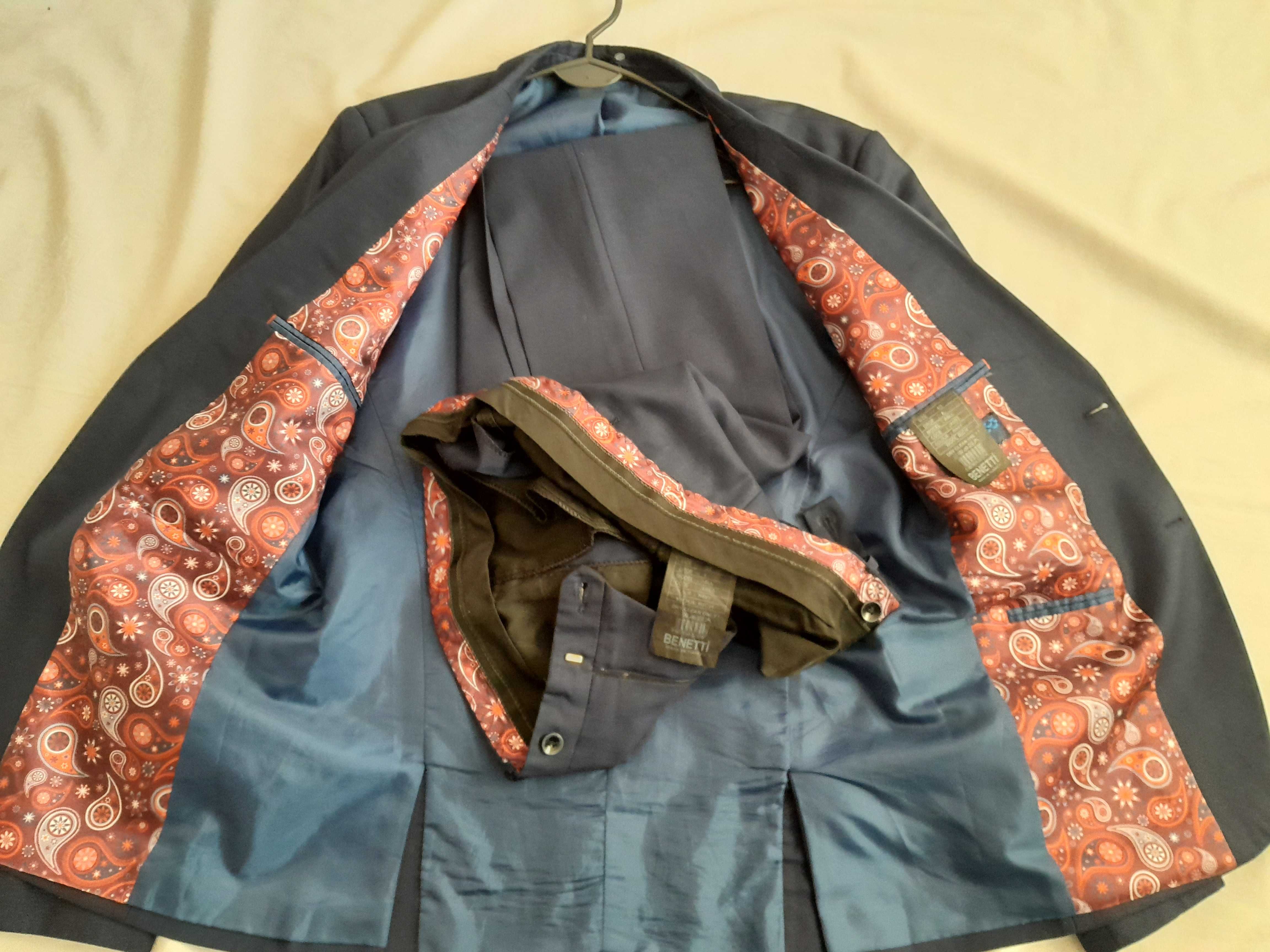 garnitur młodzieżowy granatowy Benetti roz.S/ M 170-176cm