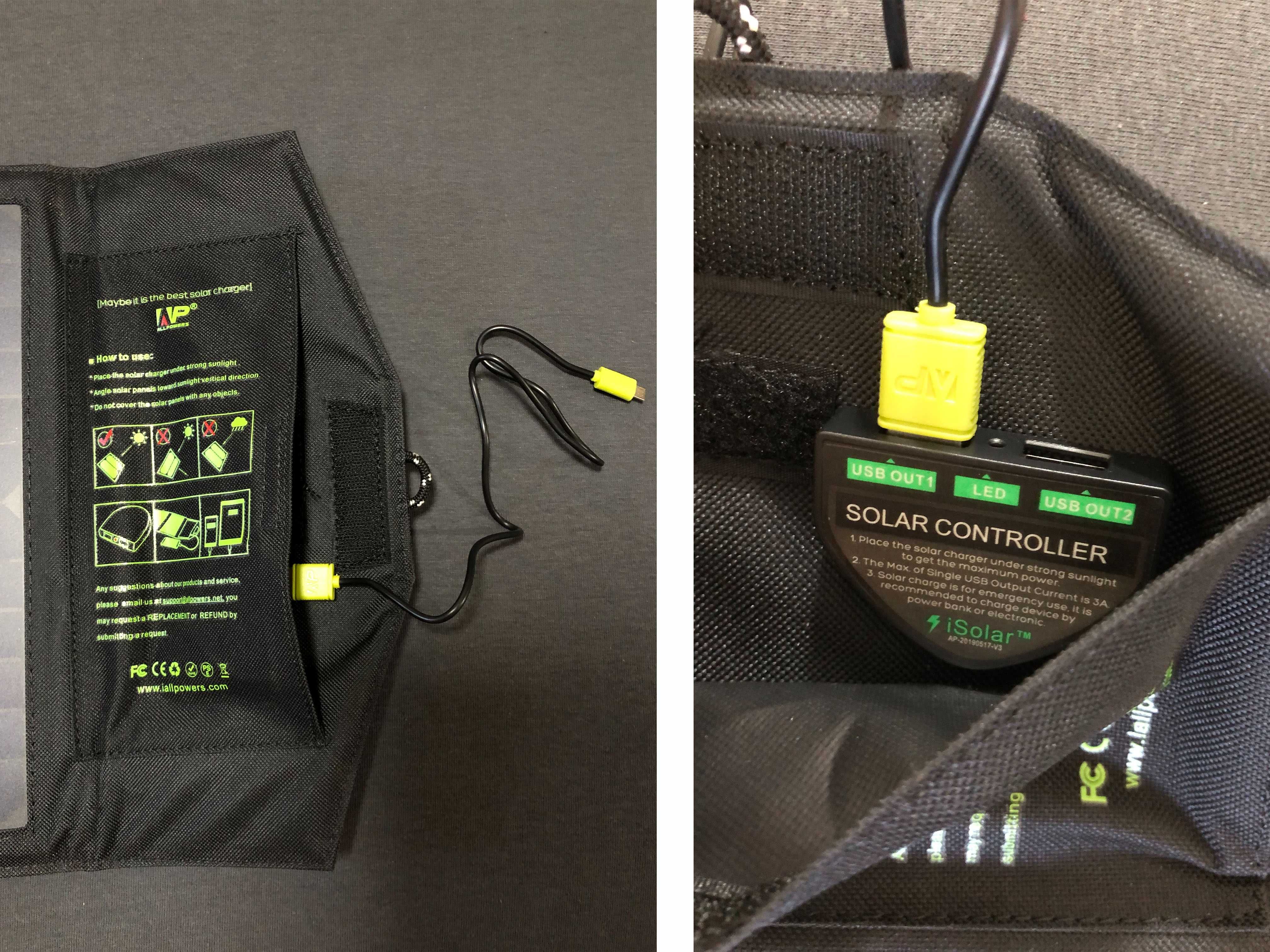 Портативна сонячна панель для зарядки  ALLPOWERS 5V21W (AP-SP5V21W)