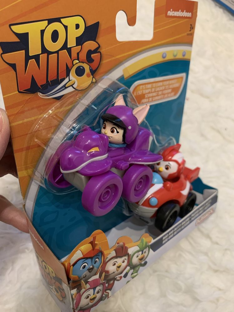 Figurka z pojazdem Top Wing figurki zabawka Rod and Betty Racers