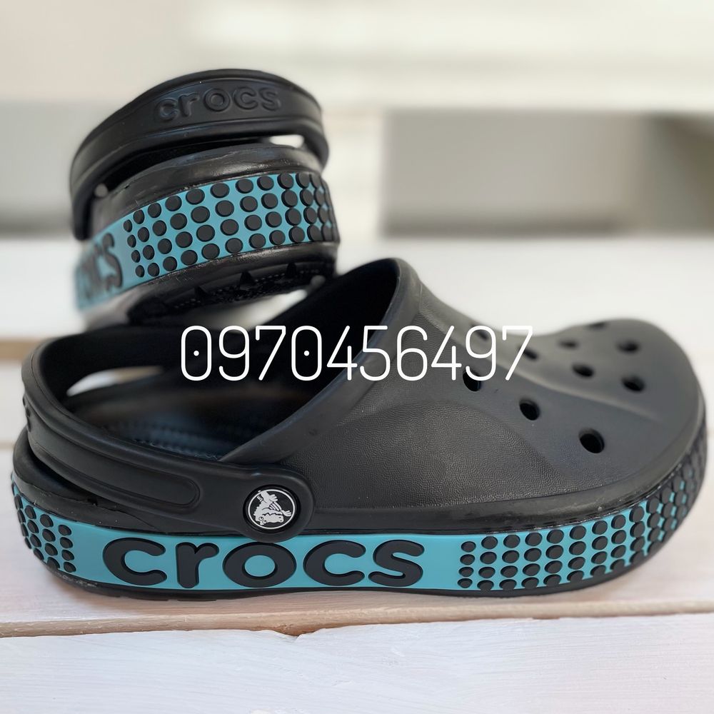 Чорні Стильні Чоловічі Crocs Кроксы Мужские Черные Logo Motion 43р