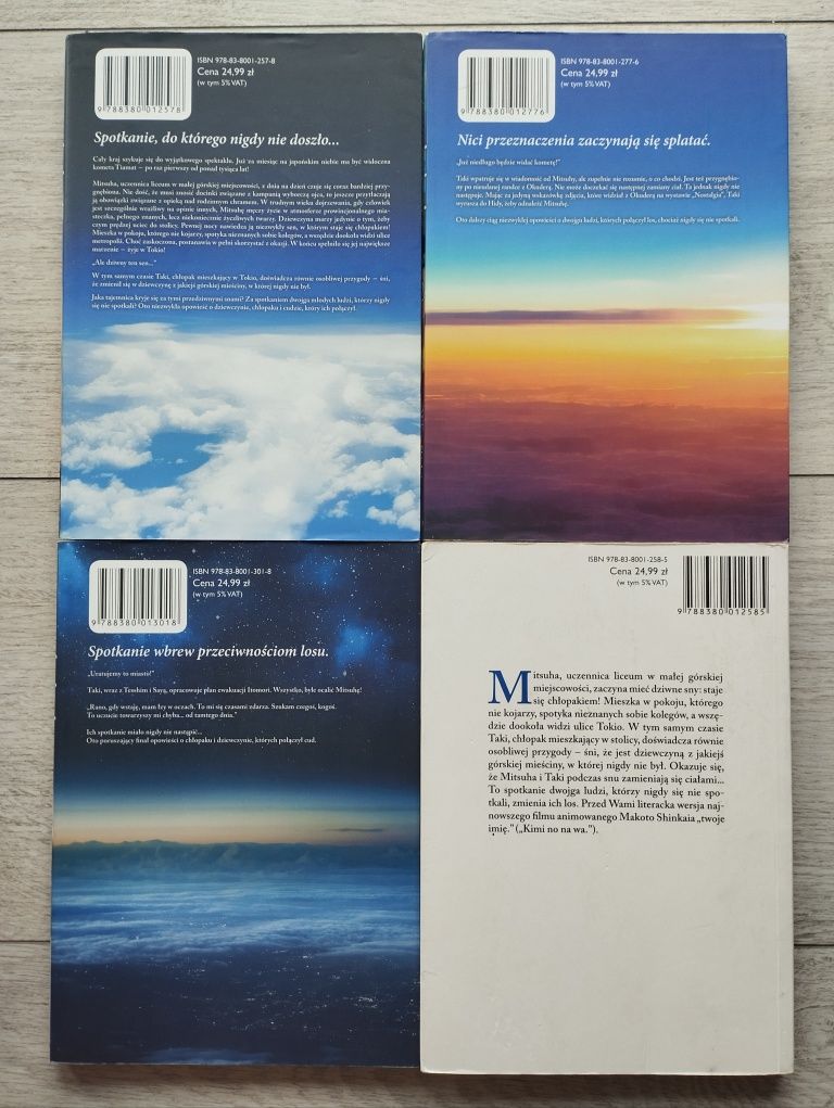 Twoje imię tomy 1-3 + LN
