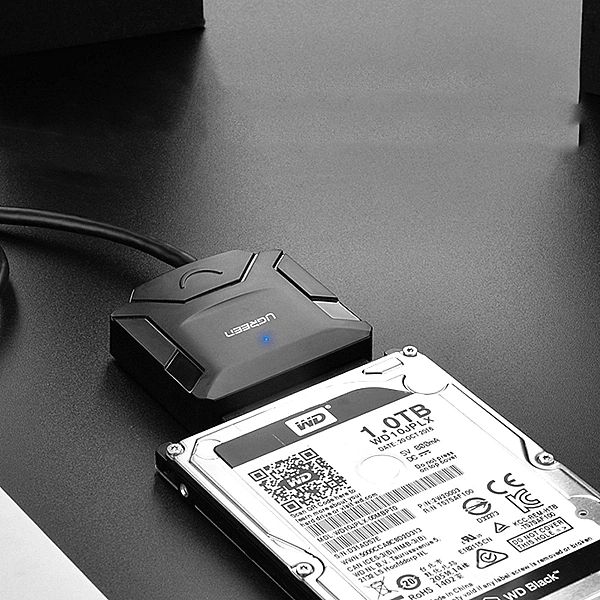 Ugreen kabel adapter do dysku 2.5'' / 3.5'' (USB-A 3.0 - SATA) czarny