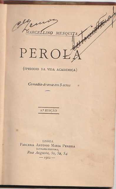 Perola (Episodio da vida academica)-Marcelino Mesquita