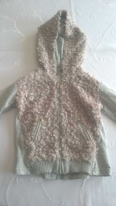 bluza bawełna mayoral z kapturem szara baranek rozmiar 98