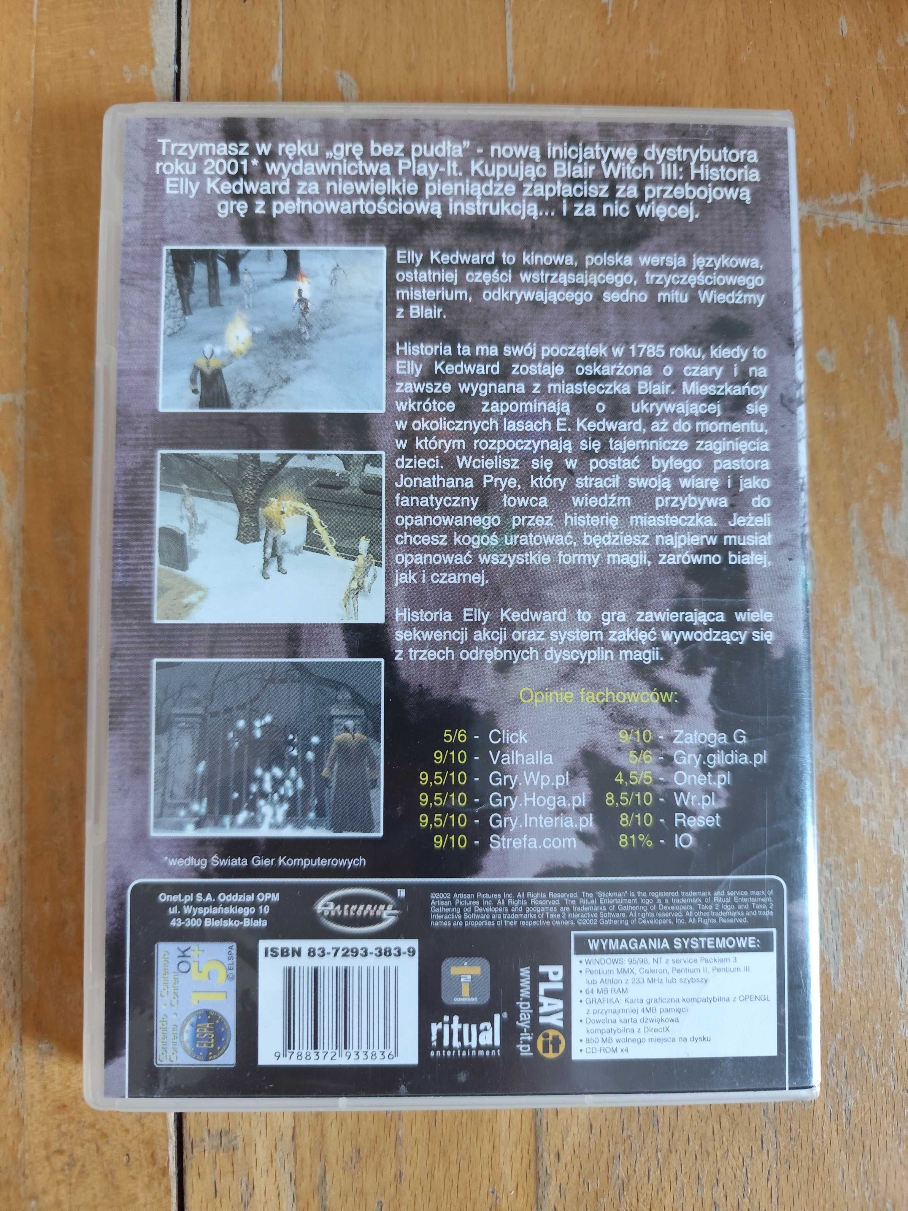 Blair Witch Część III Historia Elly Kedward Gra PC