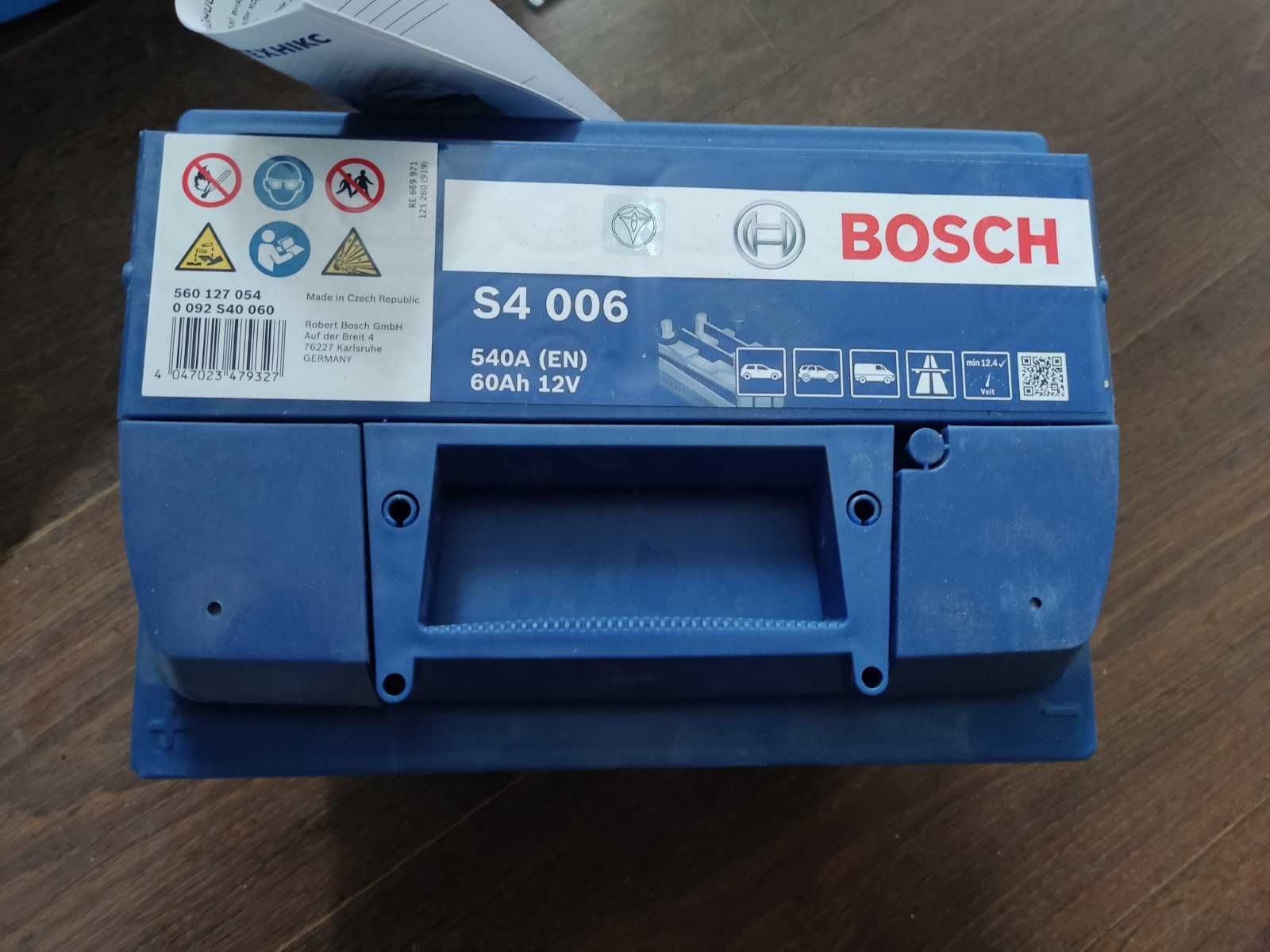 Автомобільний аккумулятор Bosch 0092S40060 60Аh S4006 (540EN)