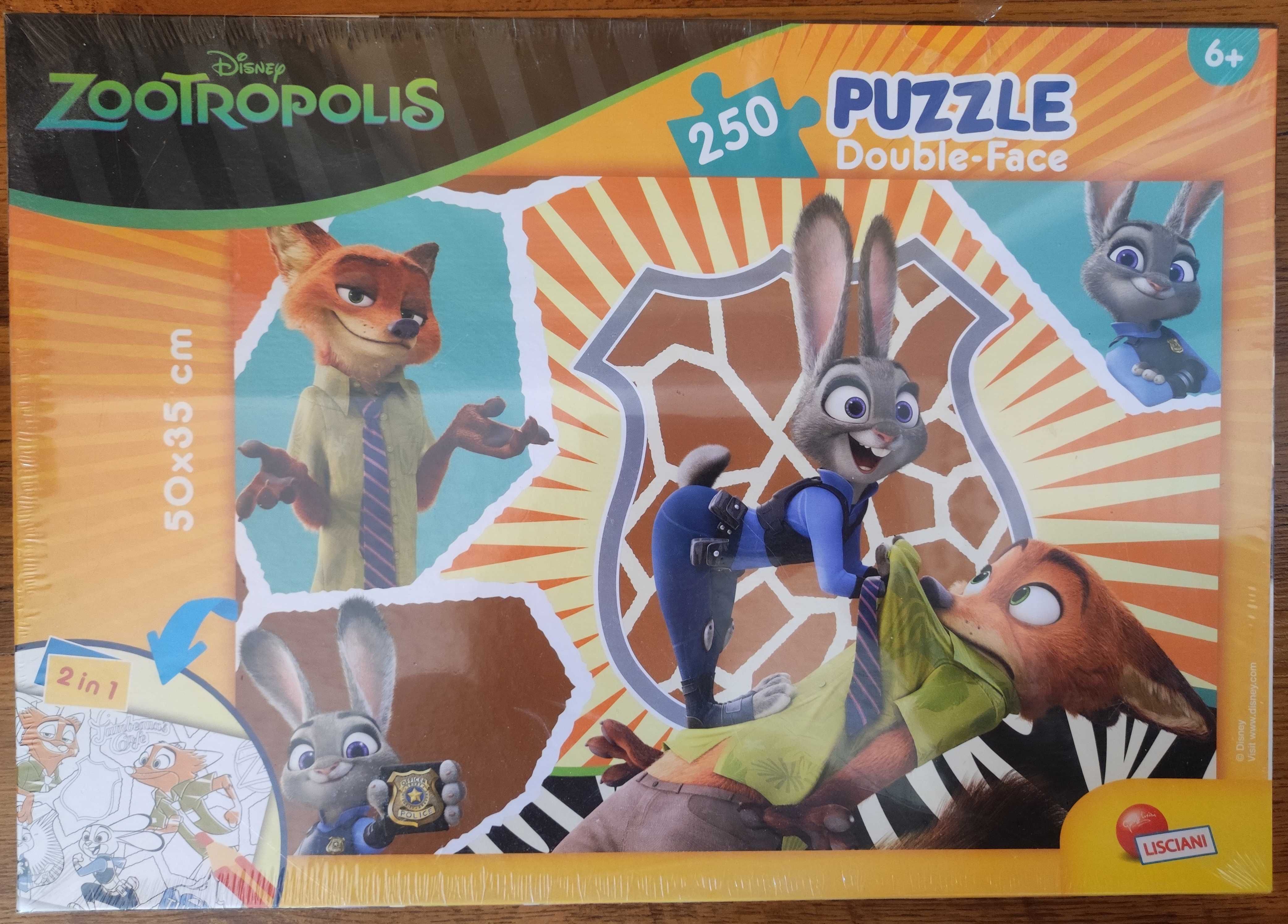 Puzzle Double-Face Zootropolis 2w1