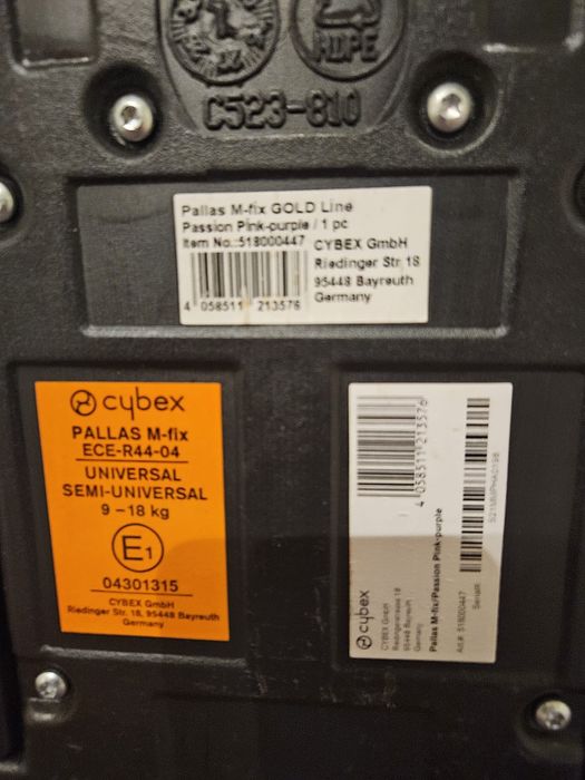 Cadeira auto Cybex Pallas M-Fix Gold Line