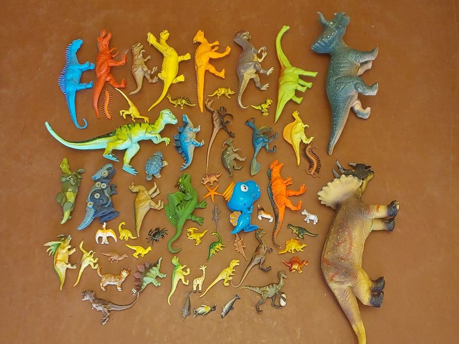 Великий набір Динозаврів + Тварин 58 шт