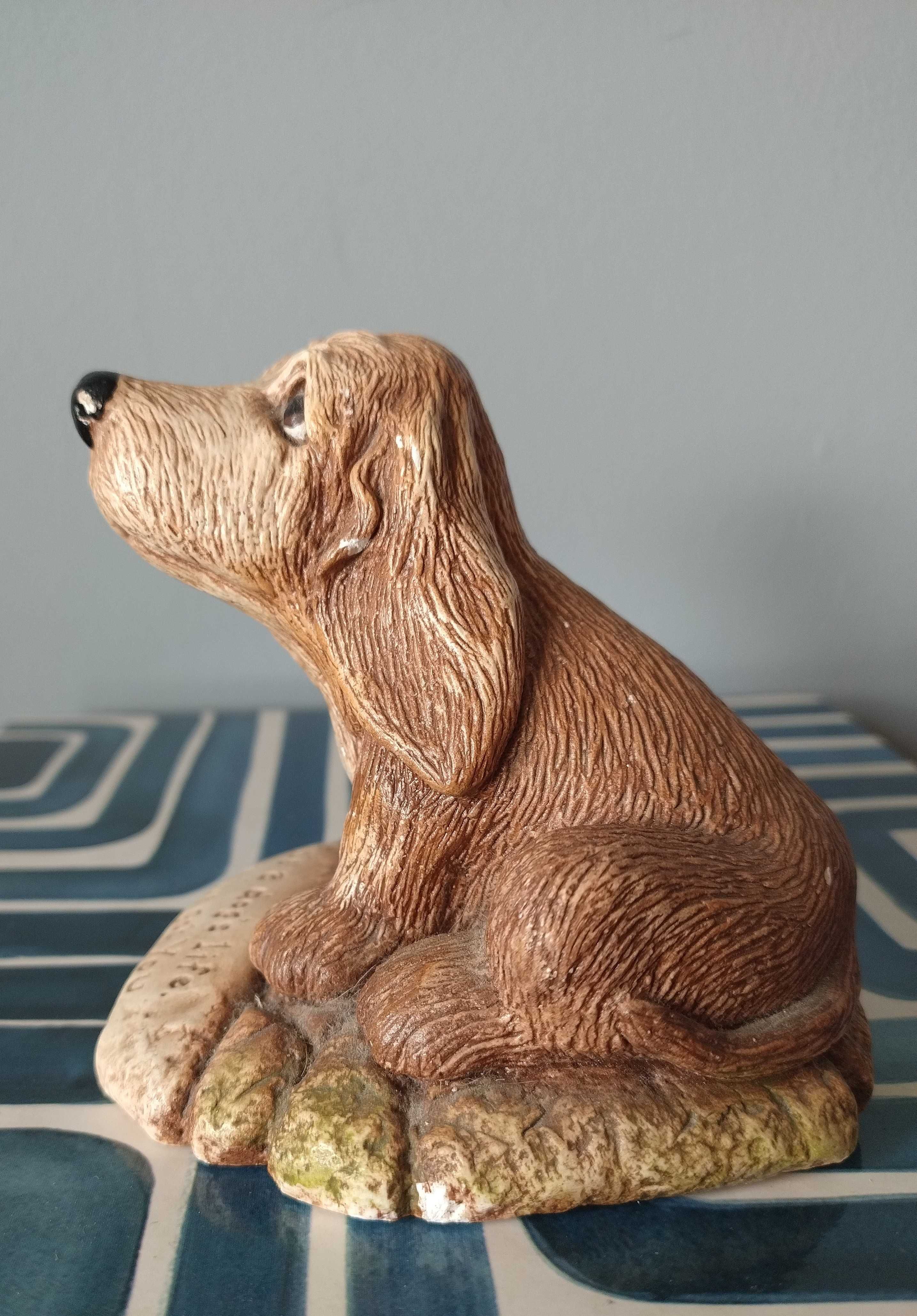 Figurka psa pieska pies piesek Cocker Spaniel Jamnik dog ceramiczna