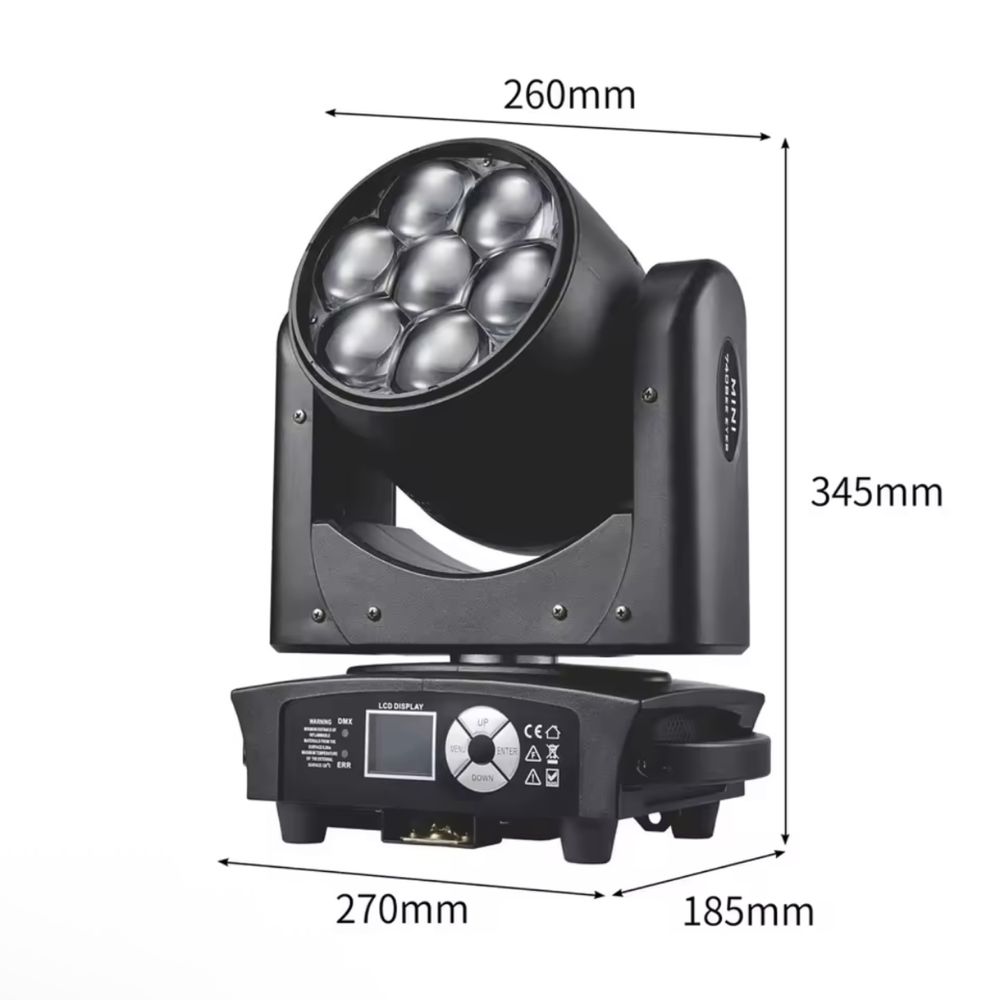 RGBW 7x40W led wash beam bee eye