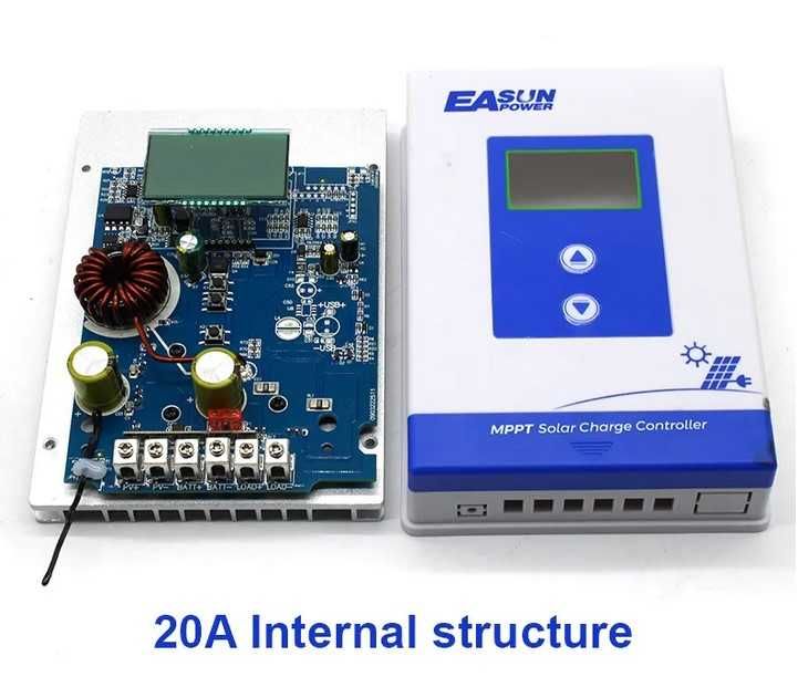 Controlador Carga MPPT Puro 20A - 100A 12v - 48v Lítio e Chumbo