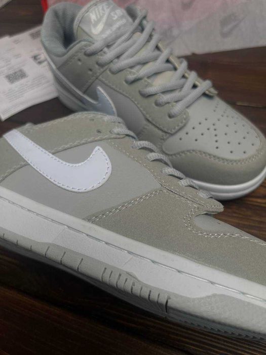 ЗНИЖКА‼️40 (25,5 см) Nike SB Dunk Grey білі кеди найк сб сірі нові